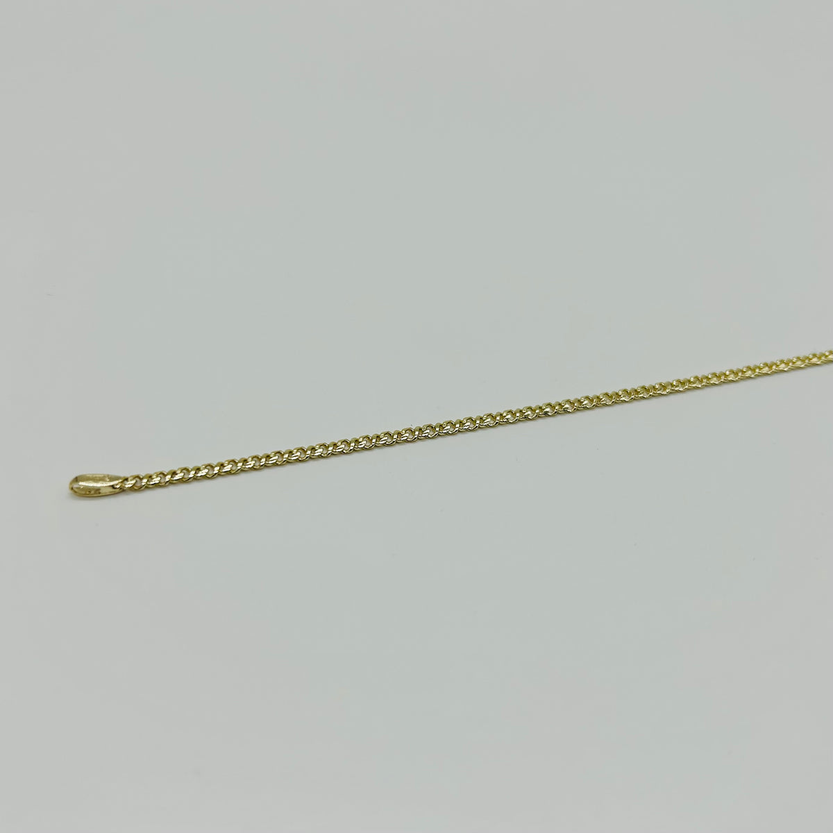 Pulsera Tejido Delgado de Oro Laminado