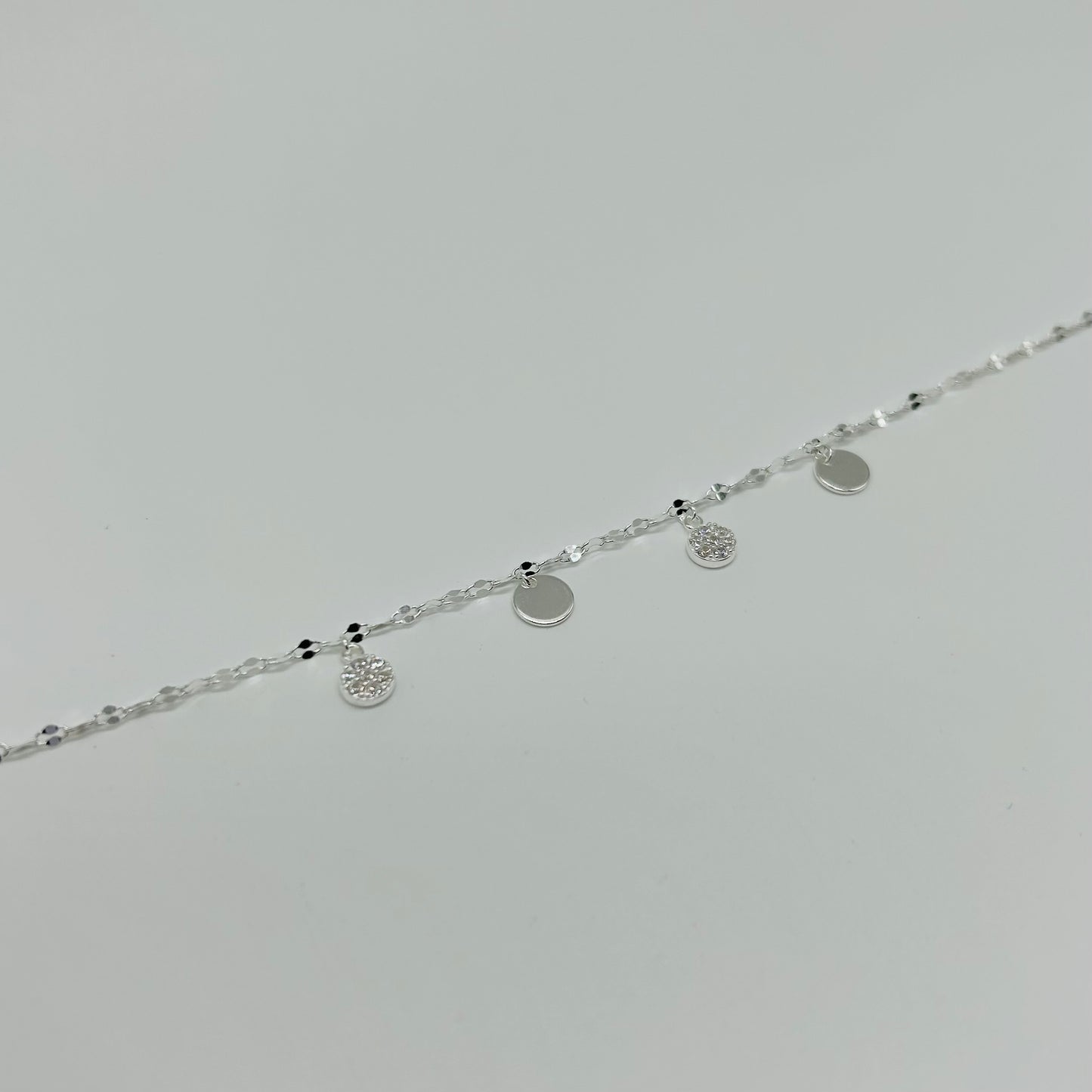 Pulsera de Círculos con Zirconias en Plata