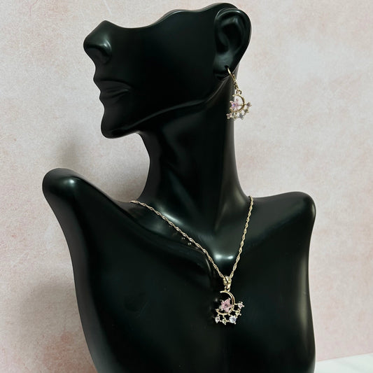 Conjunto Estrella y Luna Colores Pastel