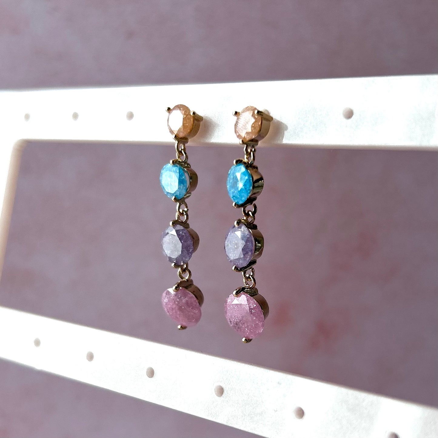 Aretes Largos Multicolor