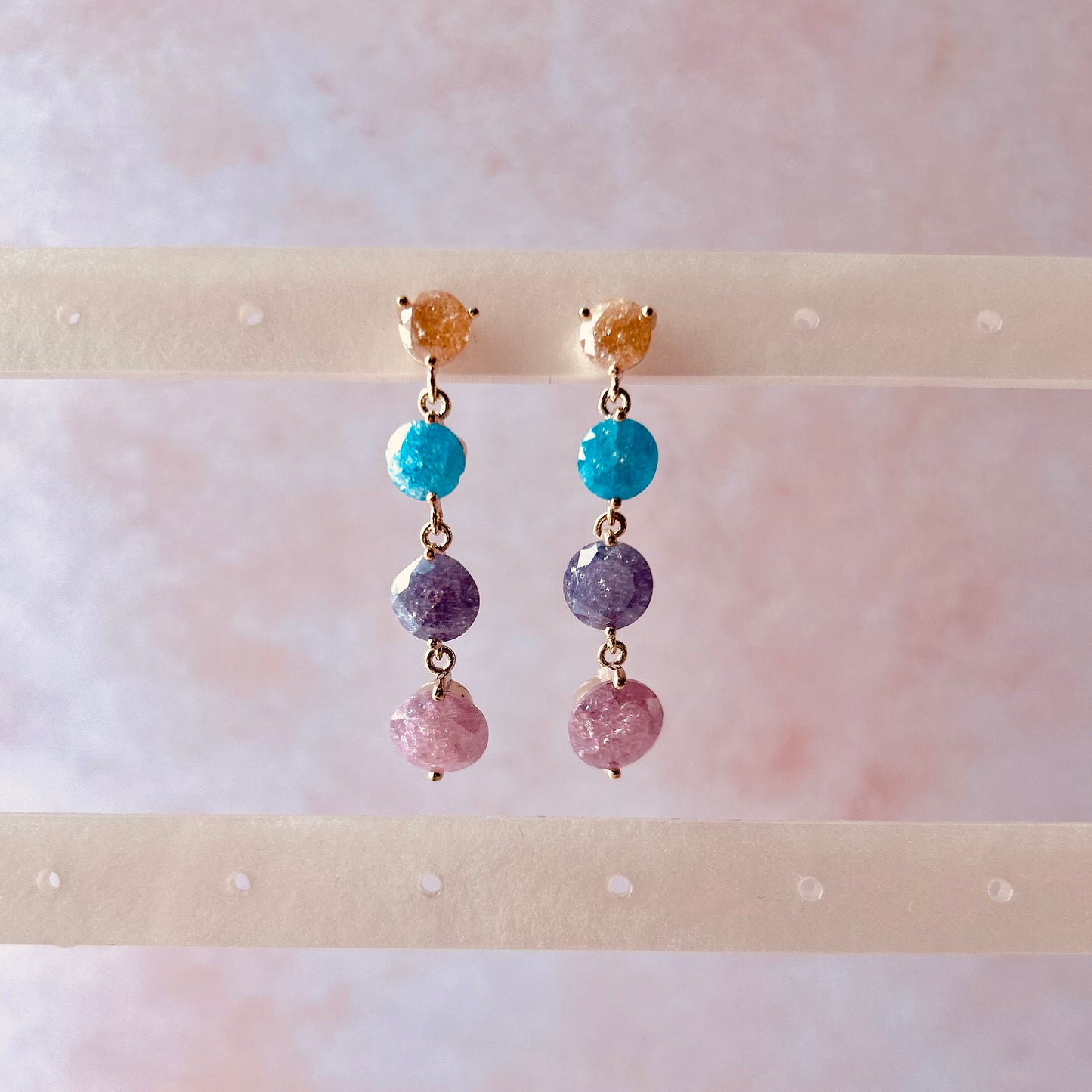 Aretes Largos Multicolor