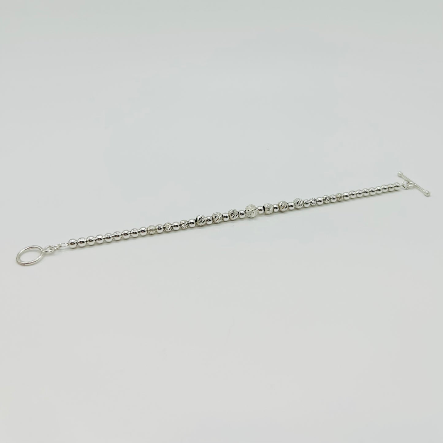 Pulsera de Plata con Bolitas